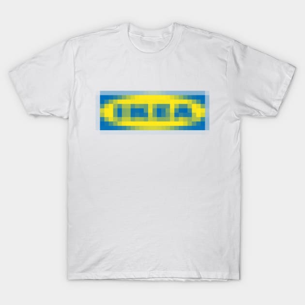 Pixelated IKEA T-Shirt by woundedduck